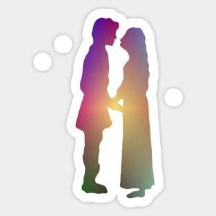 The Princess Bride - Buttercup and Westley silhouettes Sticker